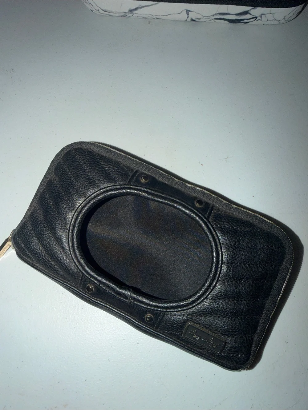 Vera Bradley Black Quilted Wipes Holder for visor